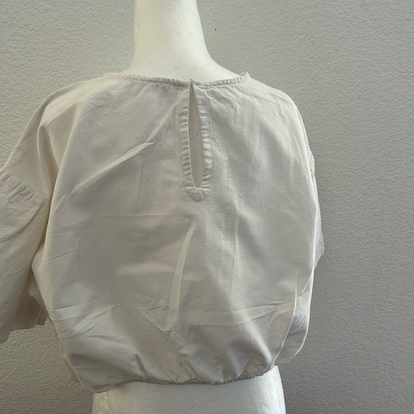 Mango White Boxy Short Sleeve T-Shirt - Picture 2 of 6